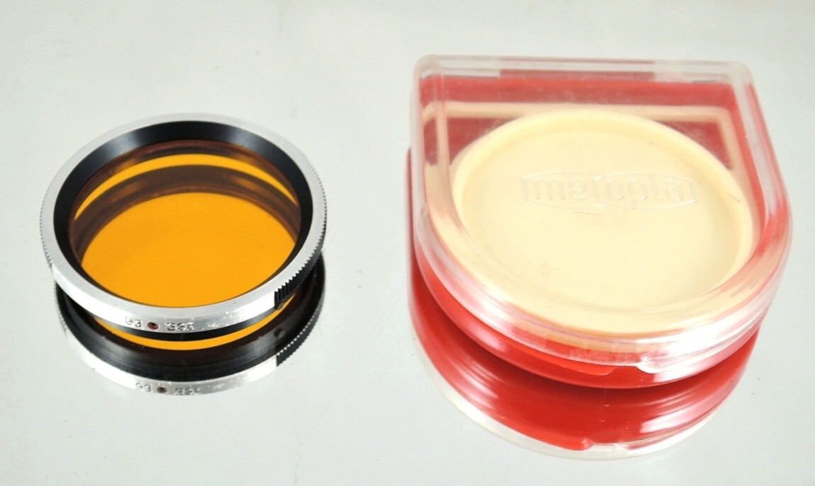 Flexaret G3 B36 Orange Filter MEOPTA Genuine Accessories Bayonet Good Glass