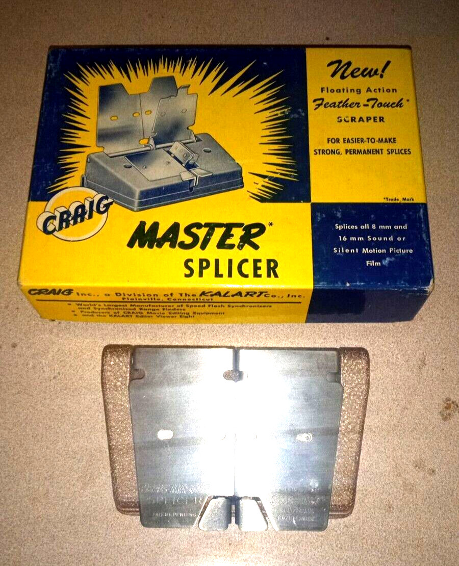 VTG Craig Master Splicer Model S-3 For 8mm 16mm Sound Silent Motion Picture Film
