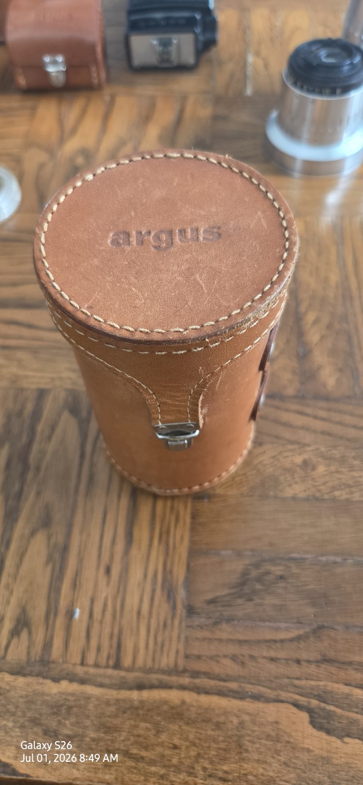 Argus Flash Gun Strobe Hot Shoe GN15 w/ Reflector, Viewfinder & Cases Lo