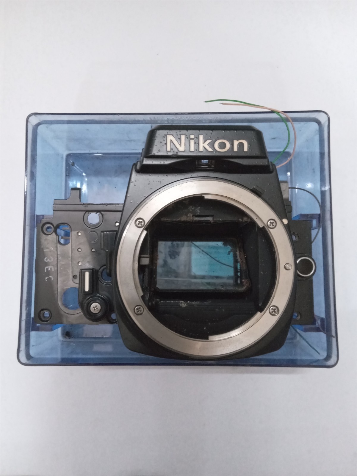 New Old Stock Black Nikon FE 2 Front Bezel W Mirror Spare Part