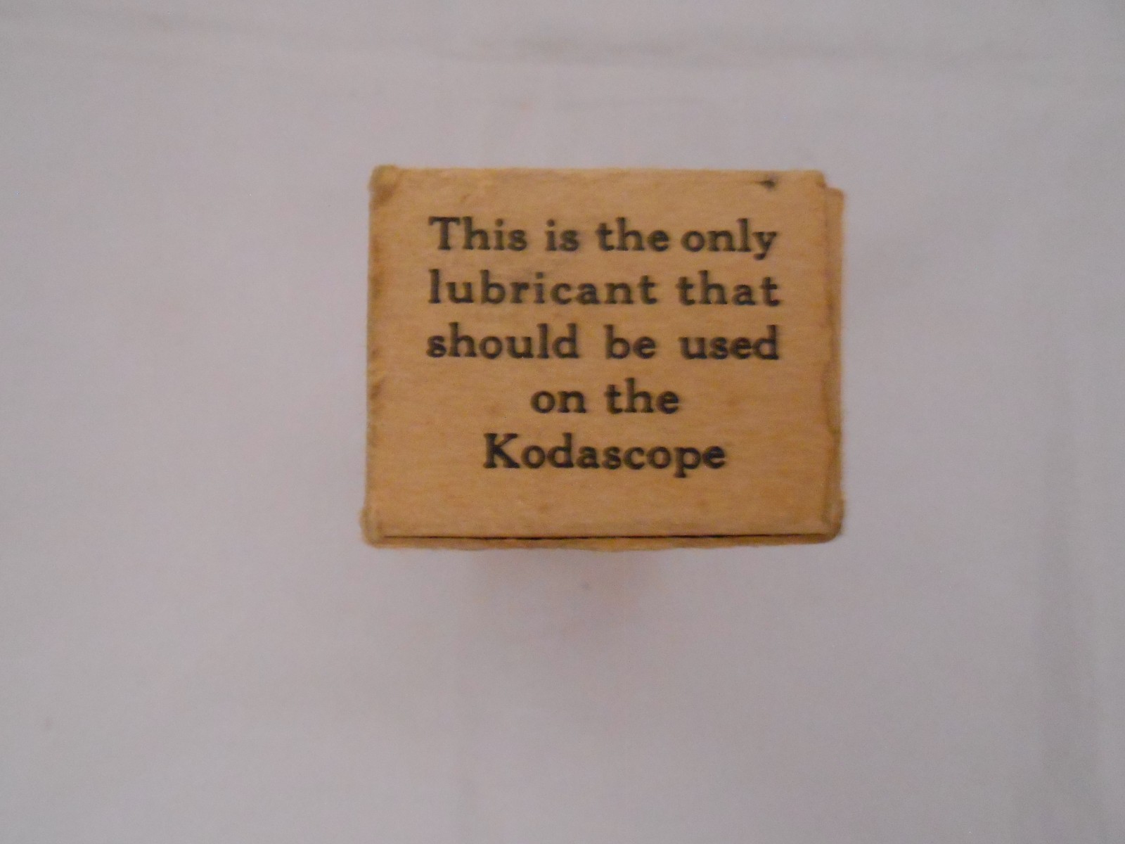 Vintage Kodascope Lubricating Oil w/Box, Partially Filled, Film/Photography