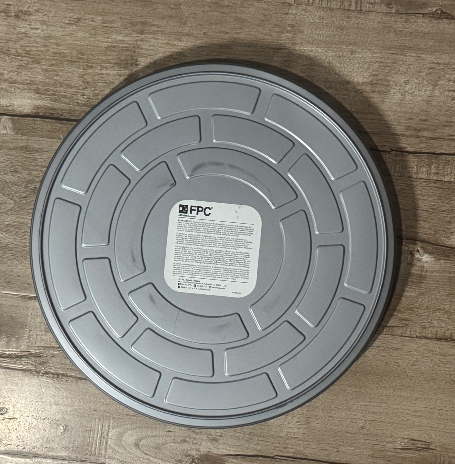 Kodak FPC 15″ Metal Film Reel Canister Case Empty