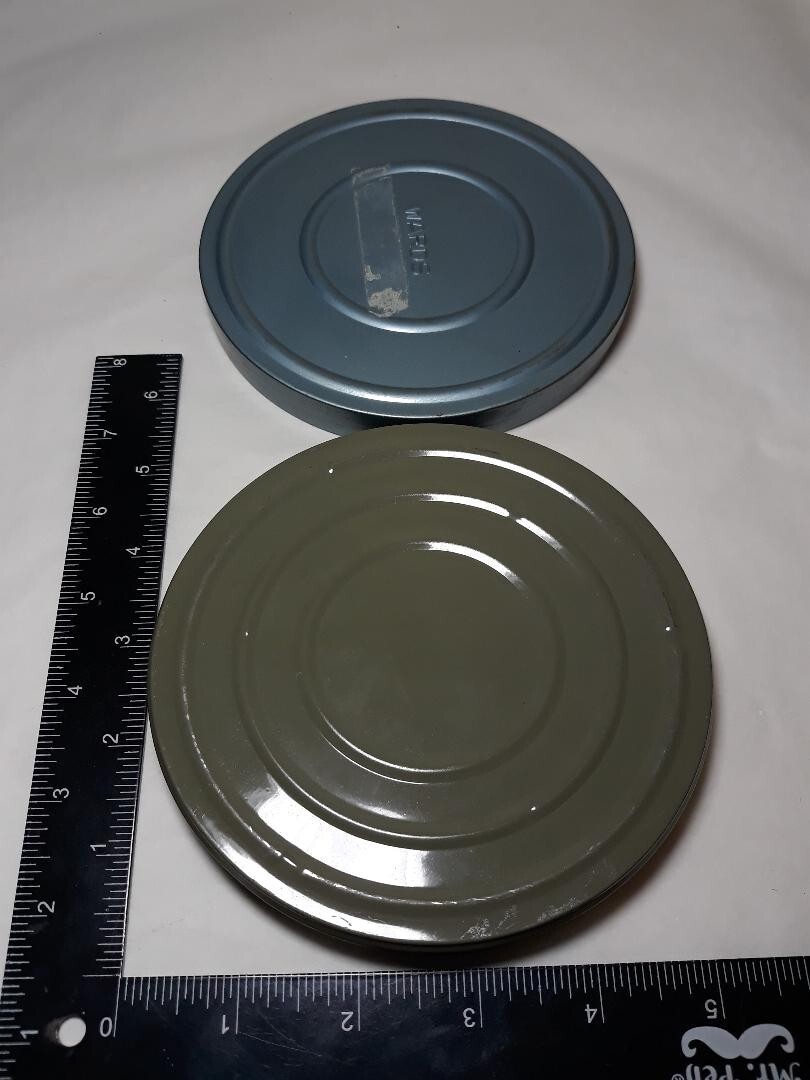 Vintage 8mm Film Cases Lot of 2 Metal