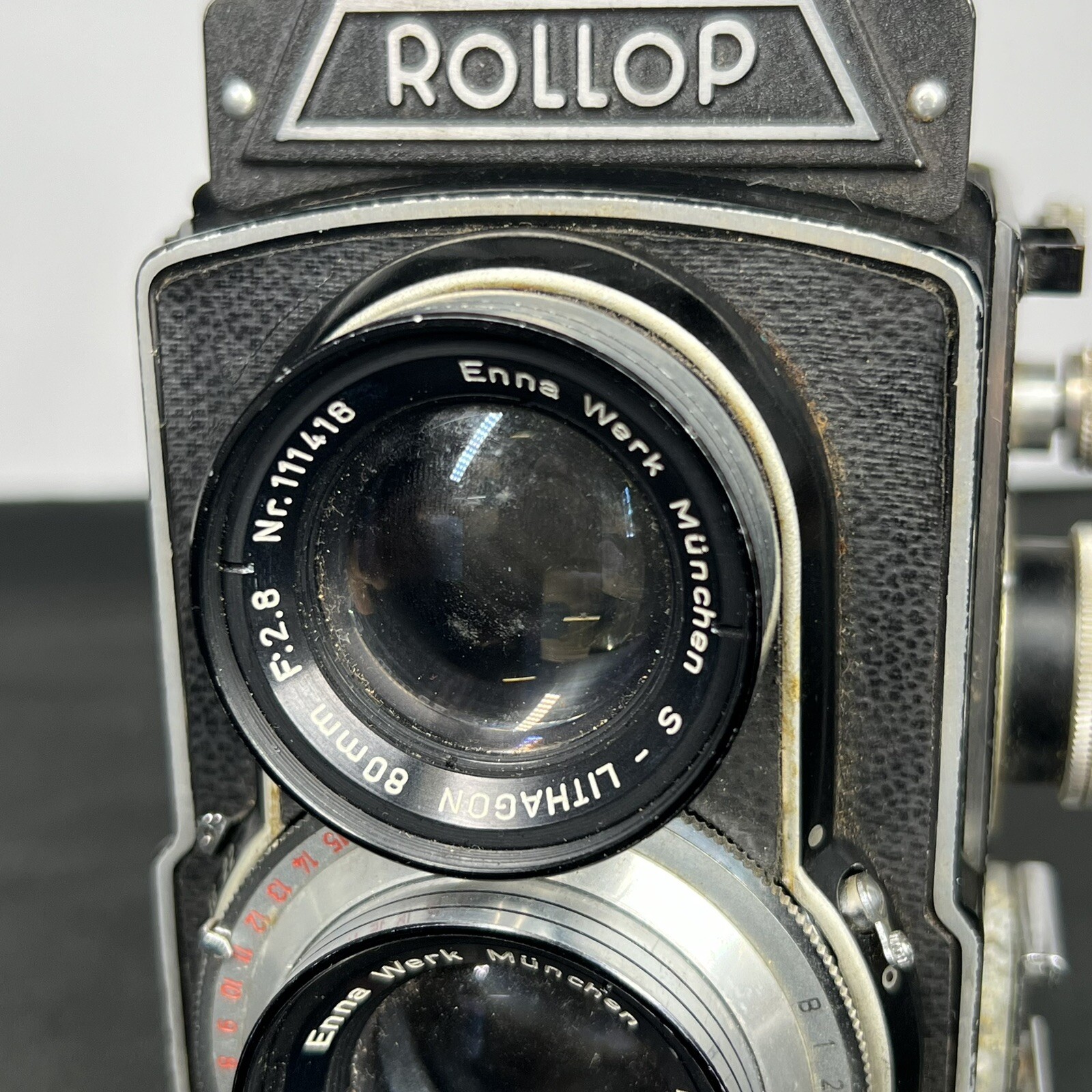 VTG Lipca Rollop Film Camera f=8cm Lithagon Lens Clean