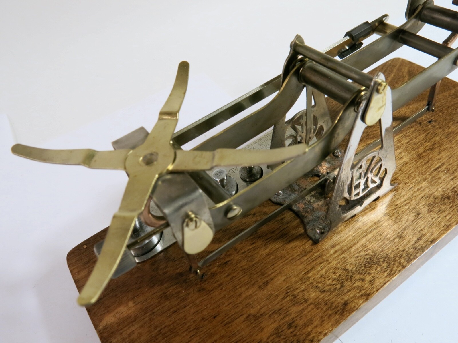 Antique Kodak Studio Scale with Weights and Pans — Refinished Base