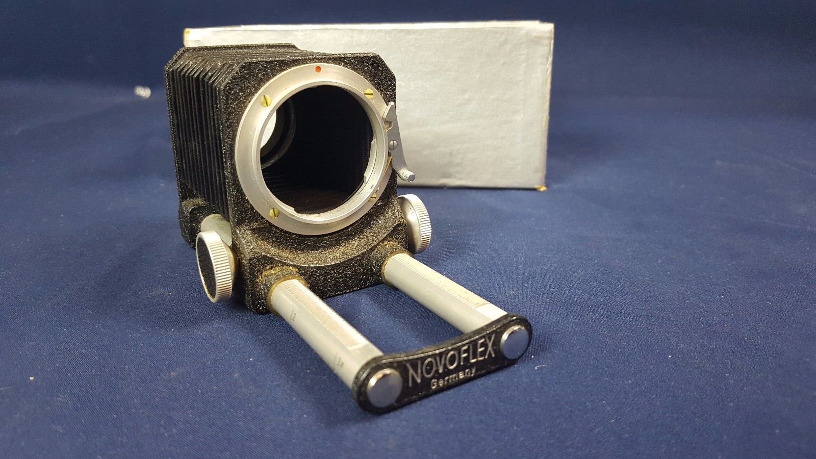 Vintage Novoflex Bellows Focusing Unit 10.5cm Original Box Germany VG
