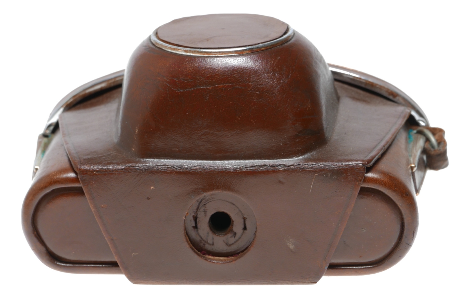 Tan Zeiss Ikon vintage film camera antique leather case in used condition