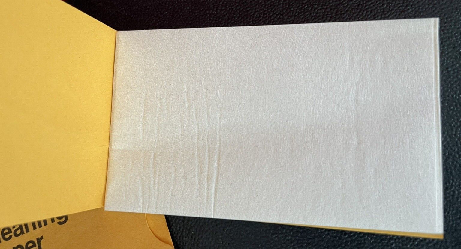 Vintage EASTMAN KODAK CO Lens Cleaning Paper w/ Sleeve UNUSED