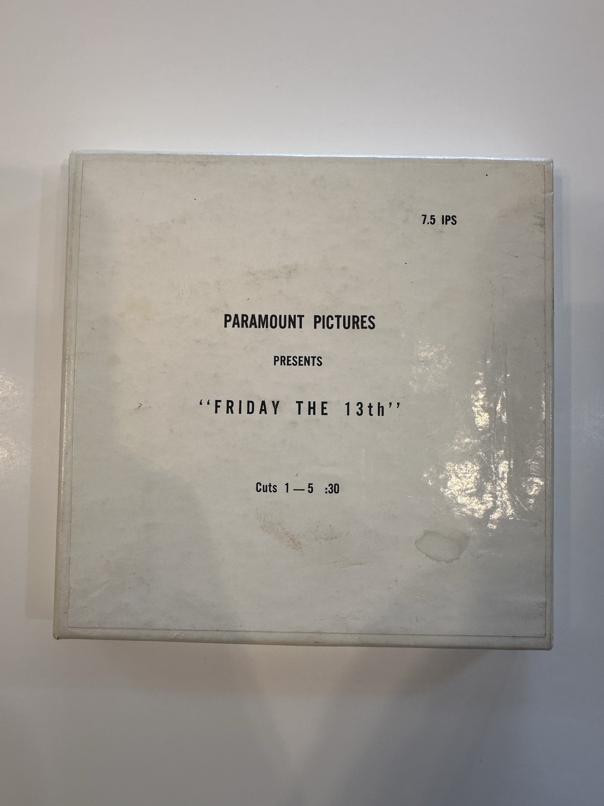 1980 Paramount Pictures Promotional Broadcast Reel For RADIO- Friday the 13th