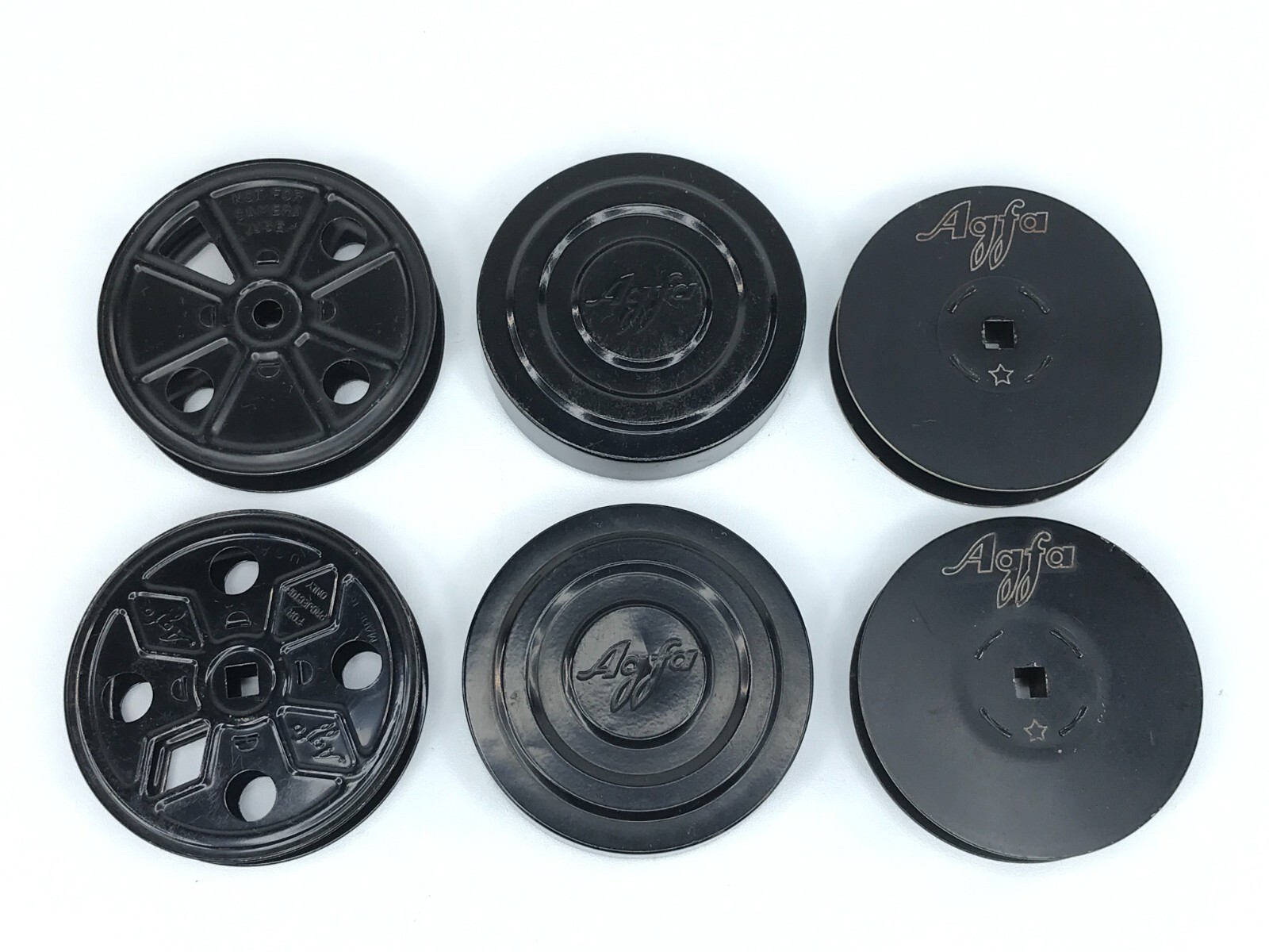 Vintage Agfa 16mm Projector Spool Reels (Set of 4) With 2 Canisters
