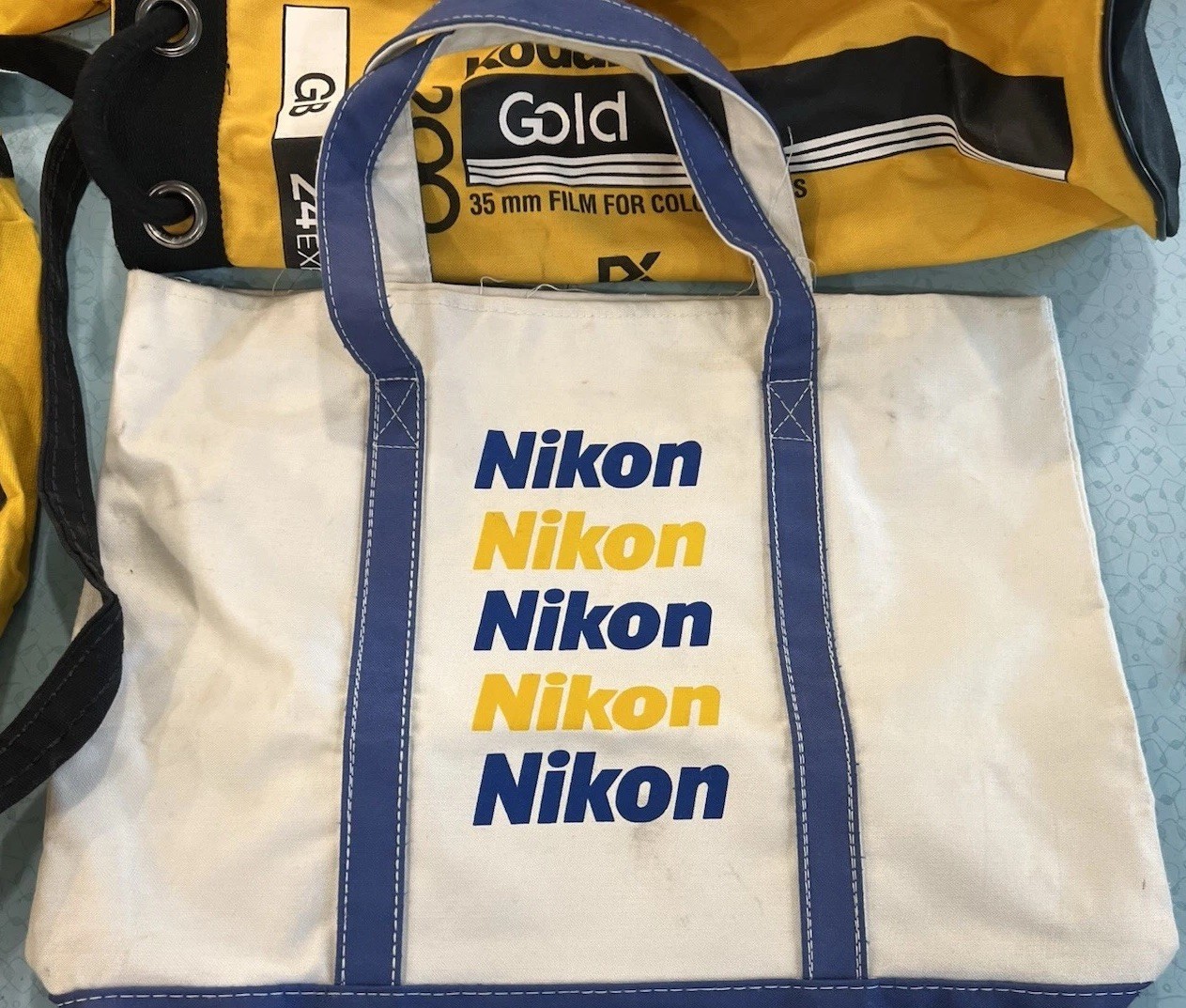 Lot 4 Kodak Bags And 1 Nikon Tote Collectors