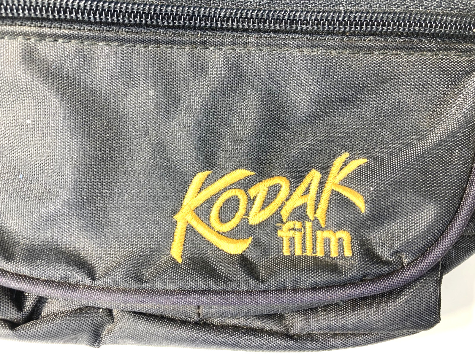 Vintage 1990s Kodak Film Photography Black Fanny Pack Waist Bag