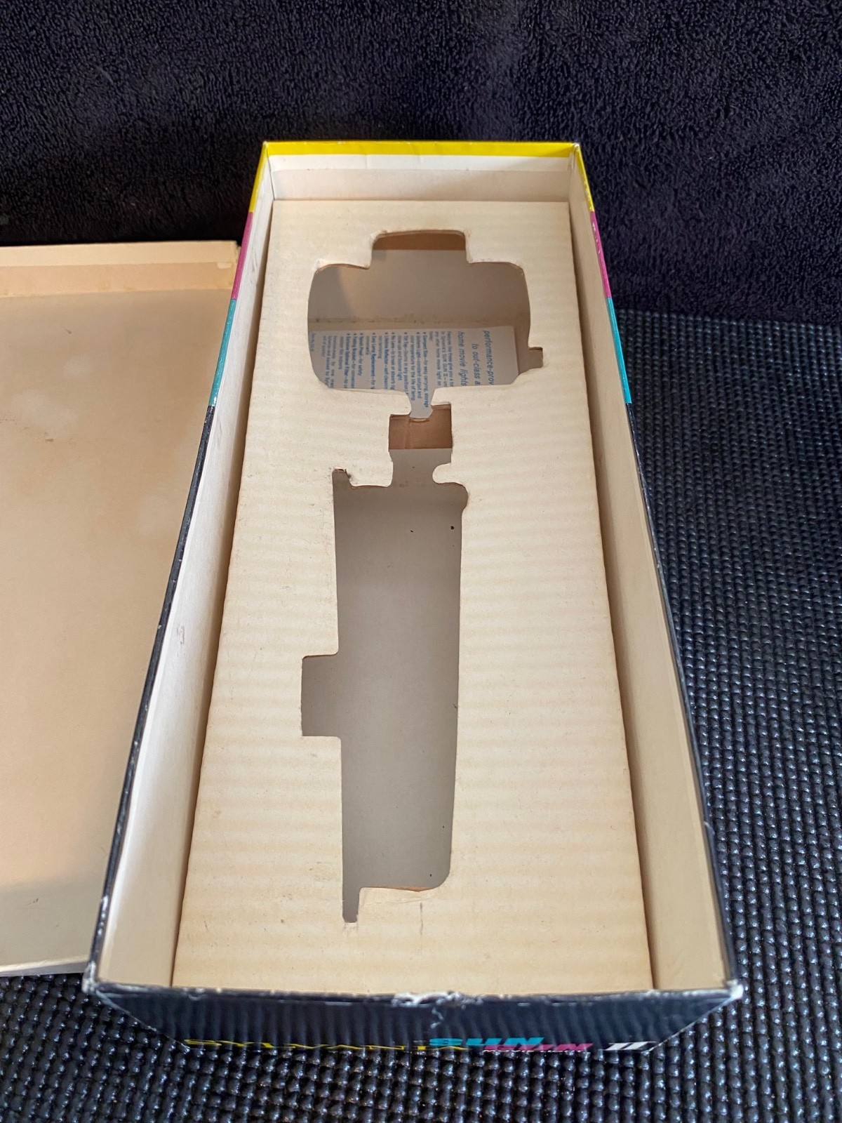 Vintage Sylvania SUN GUN II Movie Light MODEL SG-55 in Box w/ Instructions WORKS