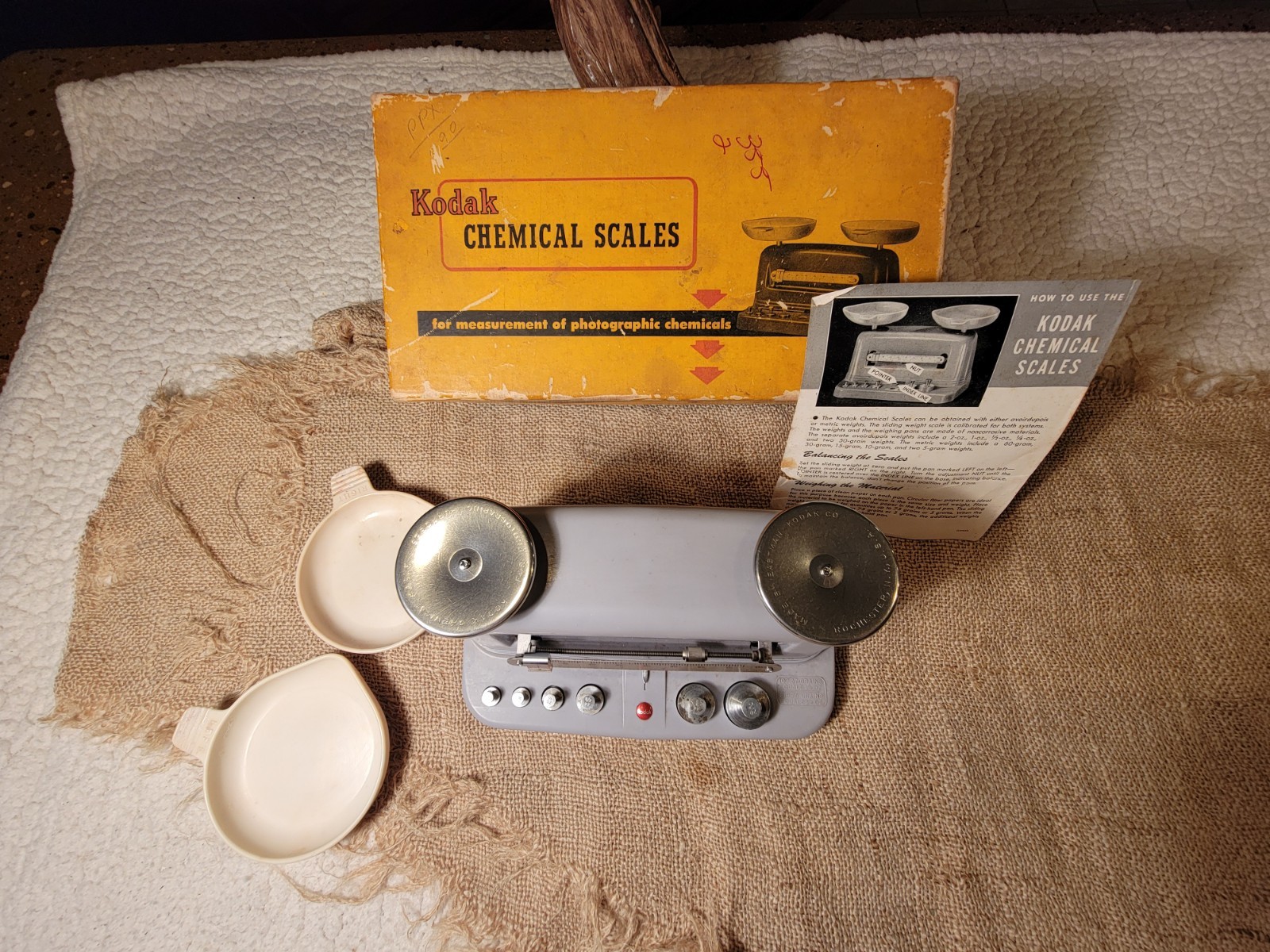 Vintage KODAK Chemical Scales USA made