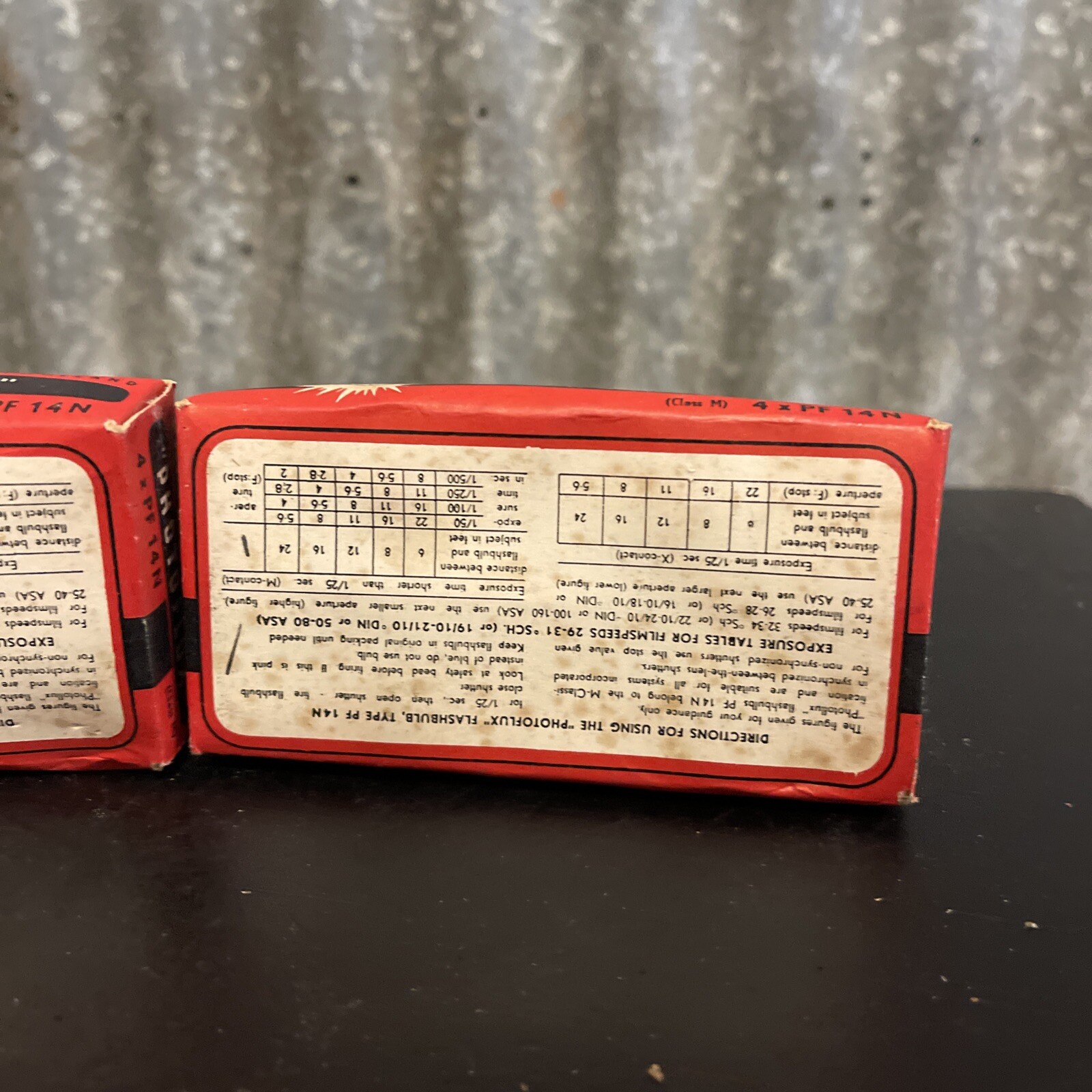Vintage Philips Photoflux PF1B Flash Bulbs 2 packs of 4 boxed opened never used