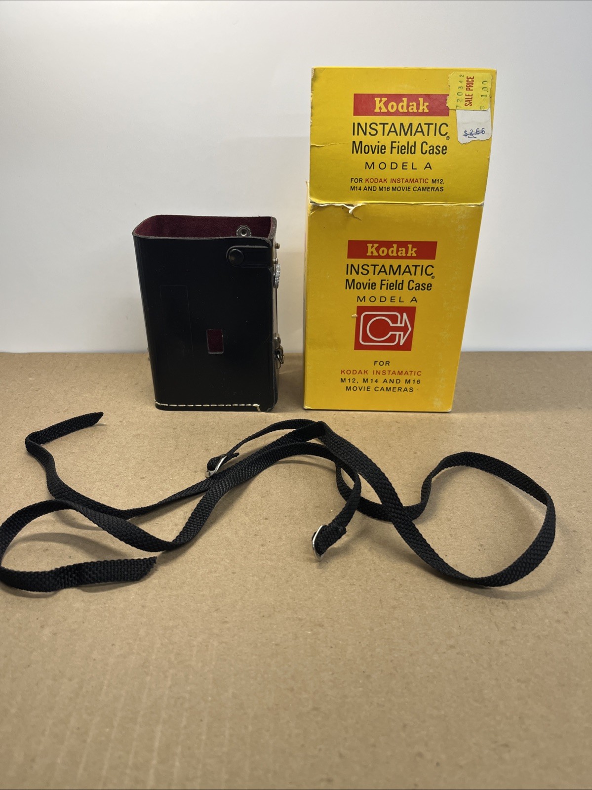 Vintage Kodak Instamatic Movie Field Case w/Carrying Strap Model A No Lid