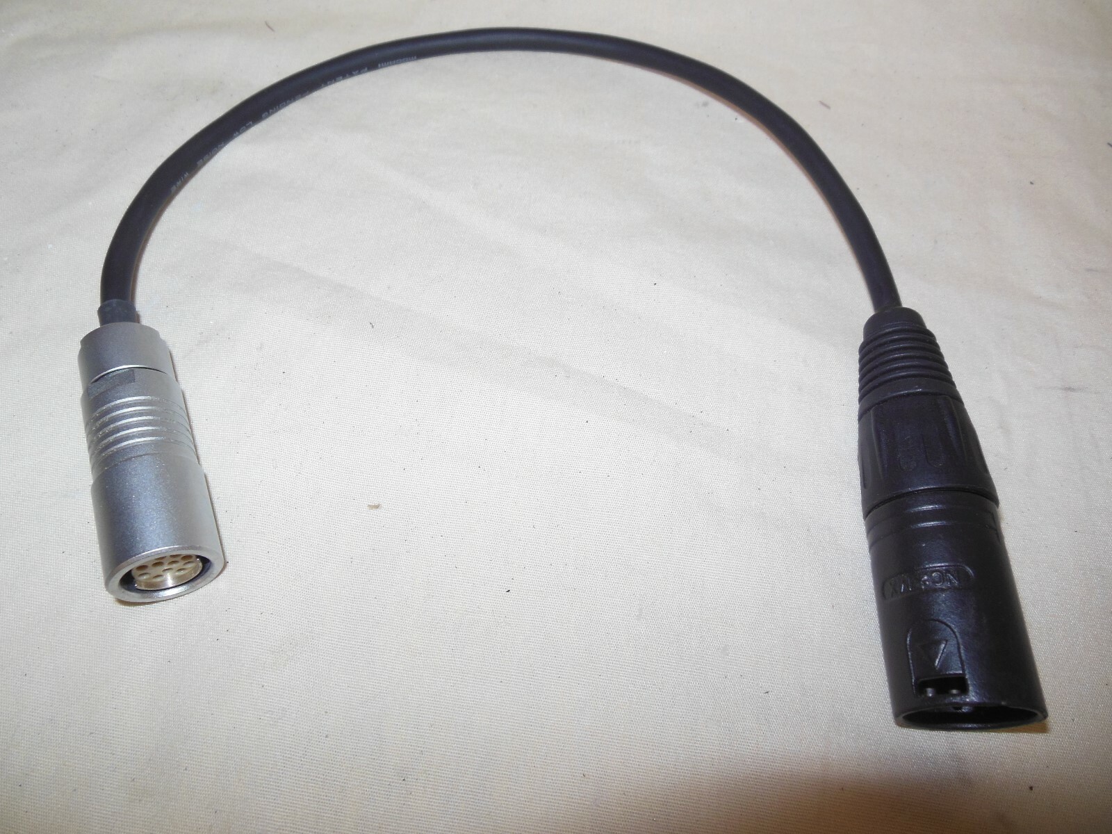 MICRO FORCE 12V PIGTAIL FOR EXTENERNAL BATTERY 4 PIN XLR RED ARRI MITCHELL