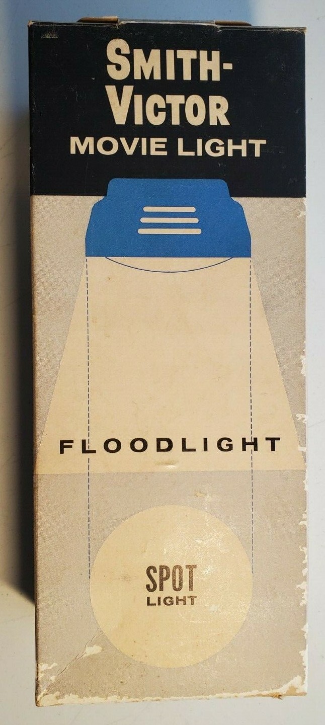 Smith Victor Movie Light L-8 Flood Spot Light Tested Working with original box