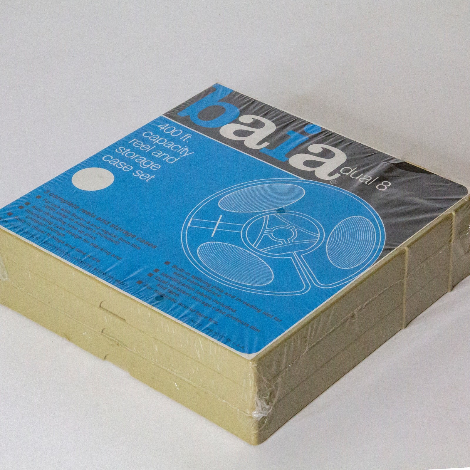 Baia Dual 8 400ft. Capacity Reel and Storage Case Set Pack of 3 New Old Stock