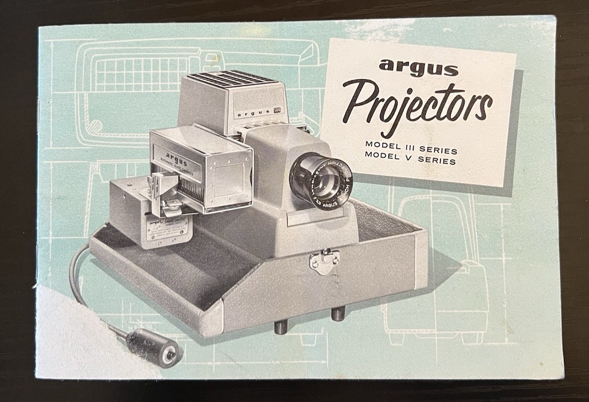 Argus Projectors III & V Series & Remote-Control Power Unit -Operation Booklets