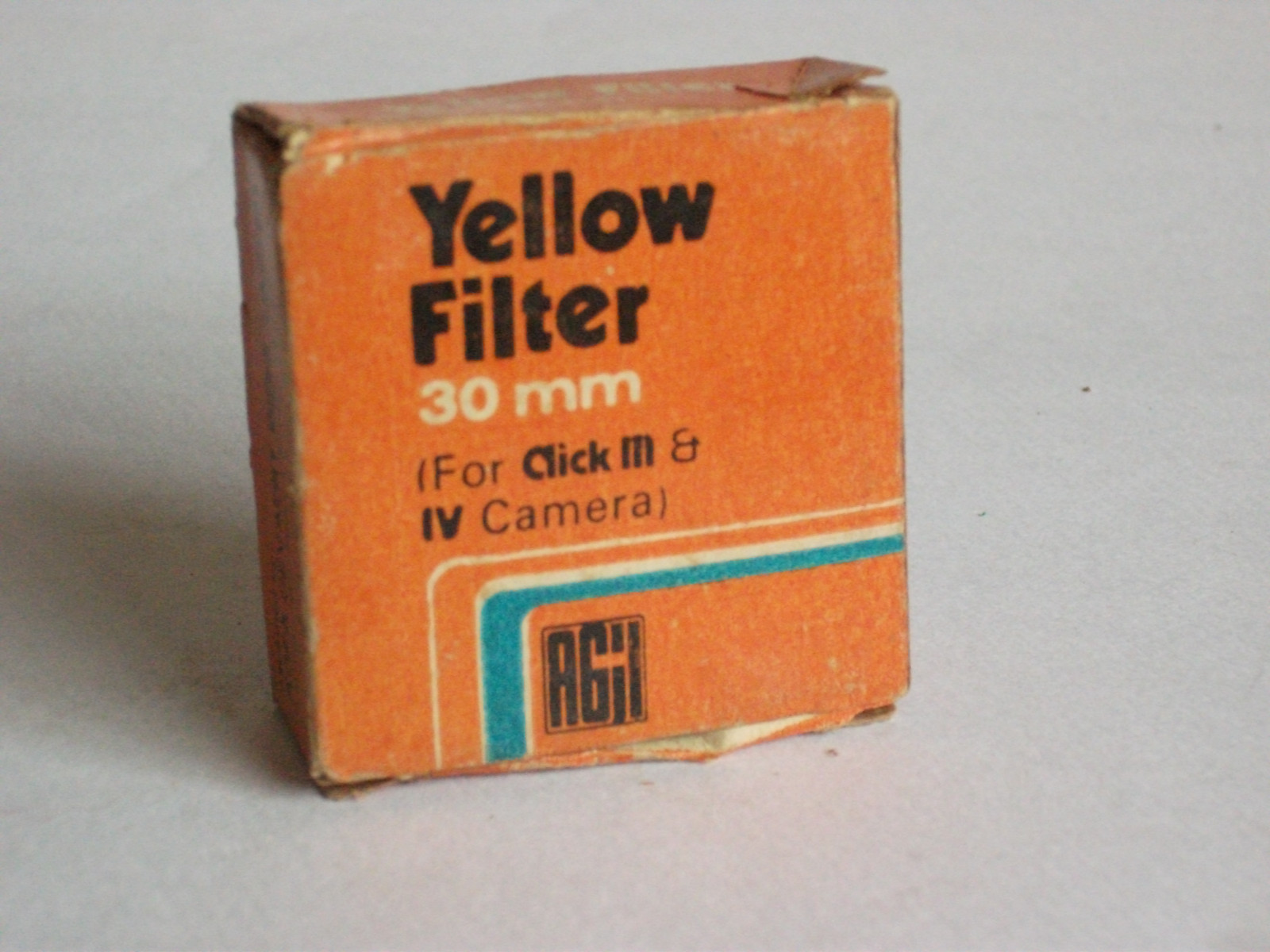 Rare India Made Agfa Gevaert 30mm Yellow Filter fr Agfa Click III / IV Cameras