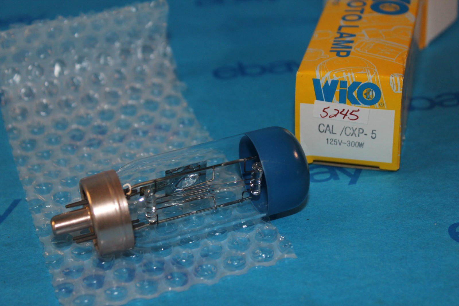 Vintage NOS Wiko AV Photo Lamp Bulb CAL/CXP-5 125V-150W