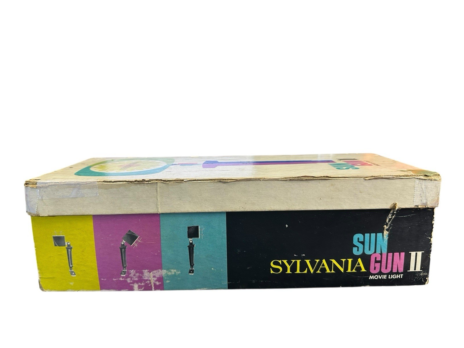 Sylvania Sun Gun II SG-55 Movie Light Vintage 120V Works w/ Box & Manual