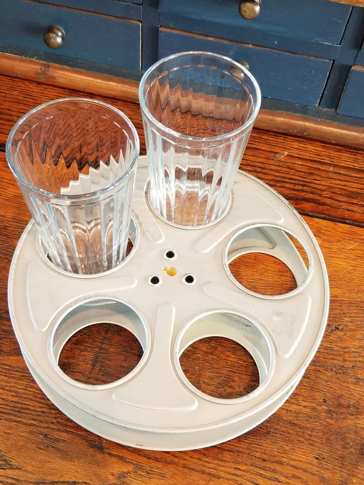 VTG Film Reel Hollywood Stamped 5 Hole Motion Picture Movie Reel 9&3/4″