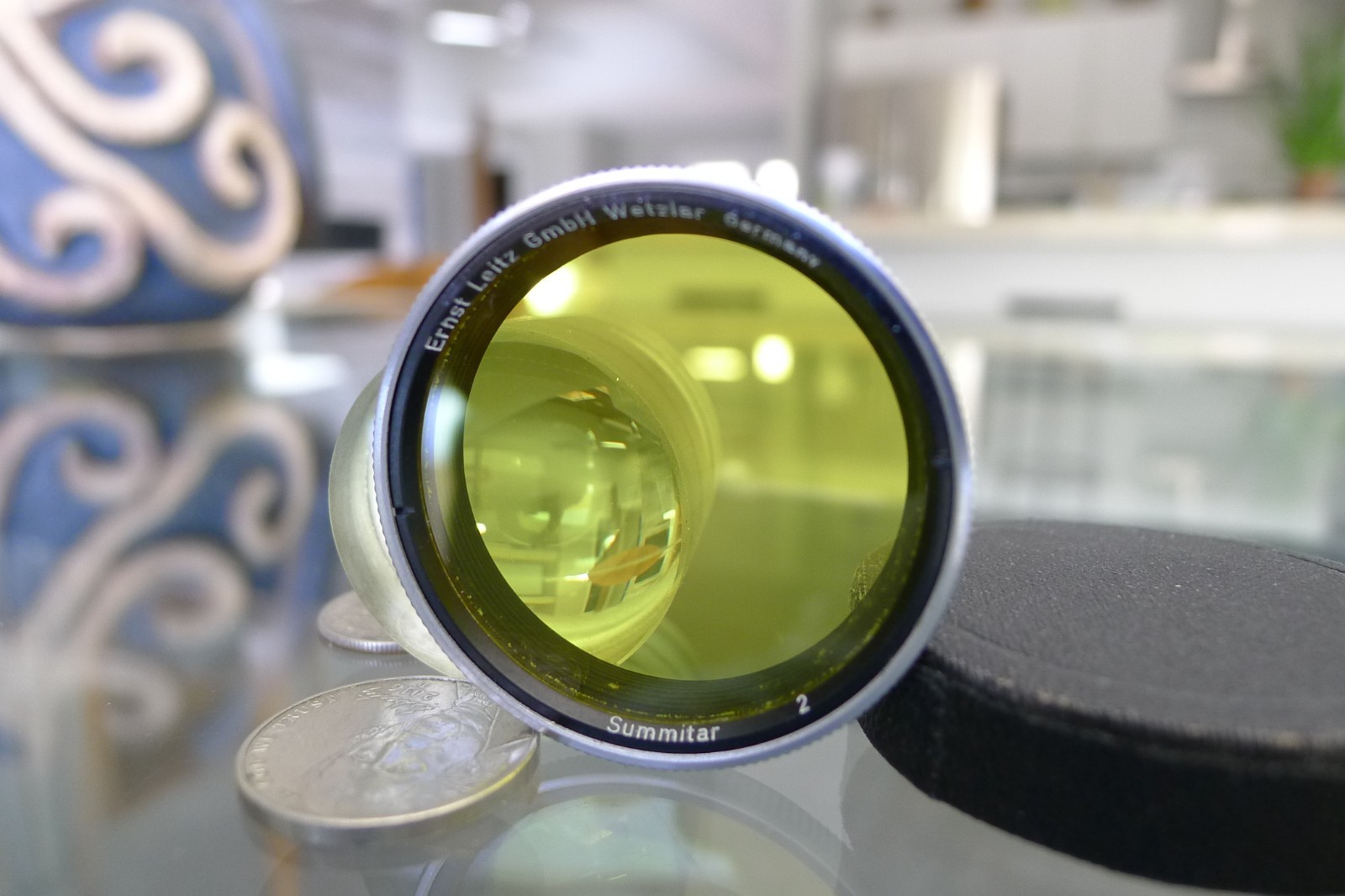 LEICA E. LEITZ NY 36 SUMMITAR 1 Yellow FILTER See My Full Store