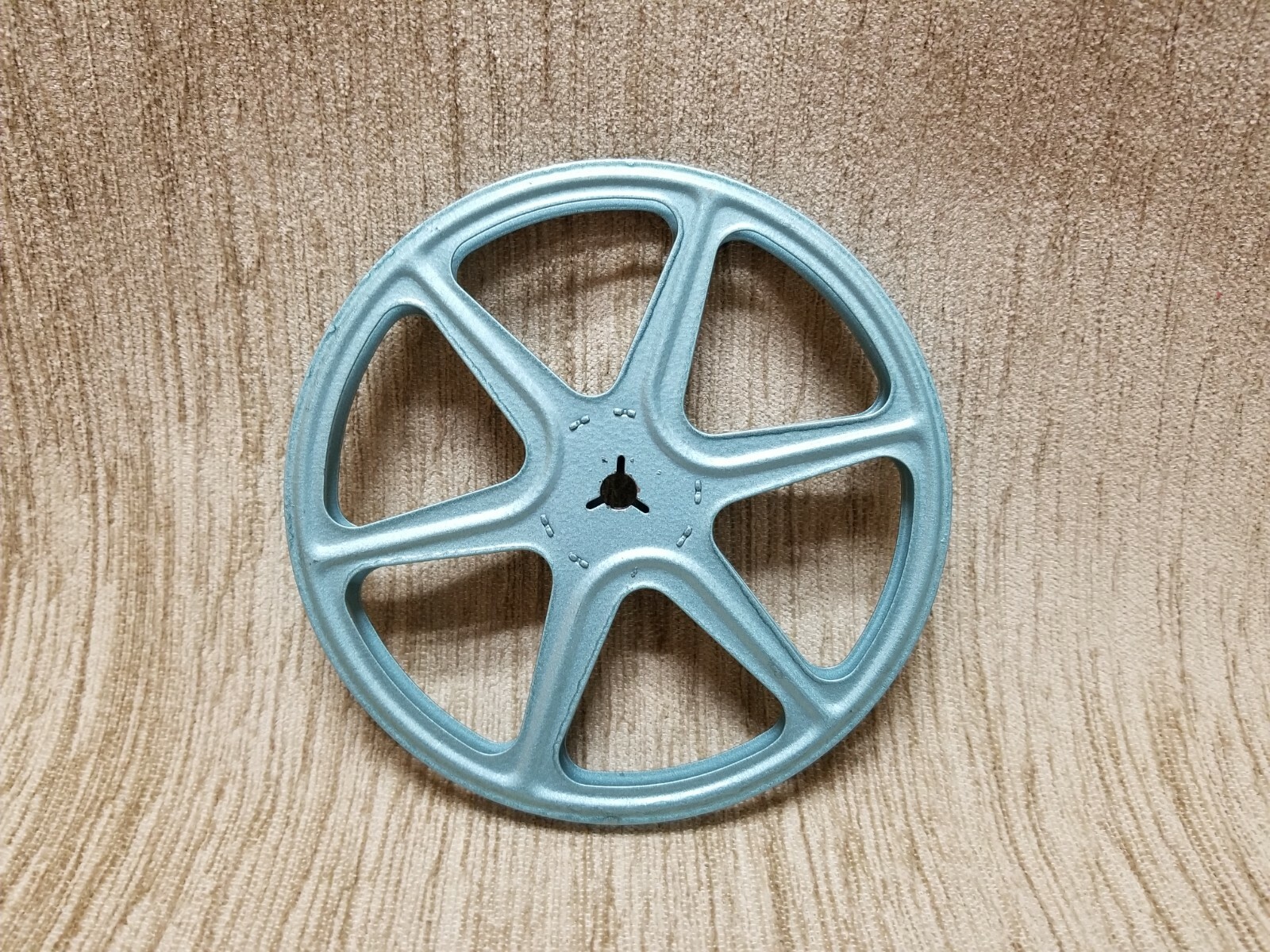 Vintage Metal 6″ Film Reel And Canister