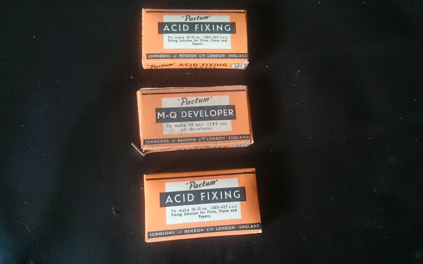 VINTAGE PACTUM ACID FIXING M-Q DEVELOPER POWDER PACKS