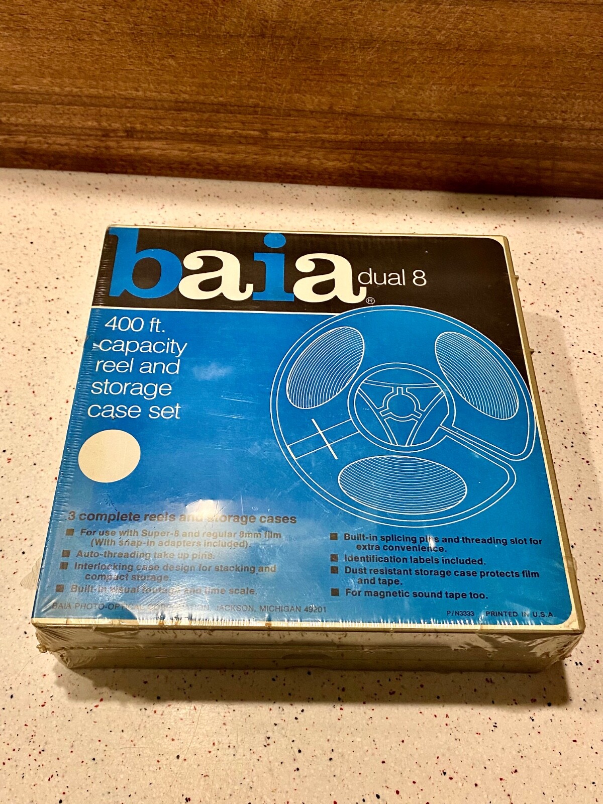Baia Dual 8 400ft. Capacity Reel Storage Case Pack of 3 New Old Stock Sealed!