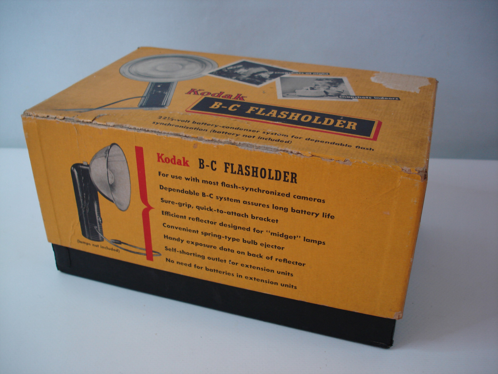 Vintage Kodak B-C Flasholder with Instructions and Box Cool addition Collection