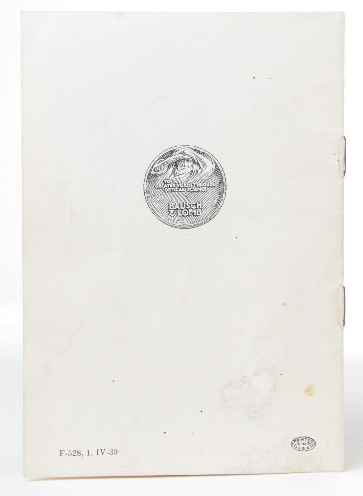 Bausch & Lomb 1939 Compur Shutter instructions, RARE and COLLECTIBLE