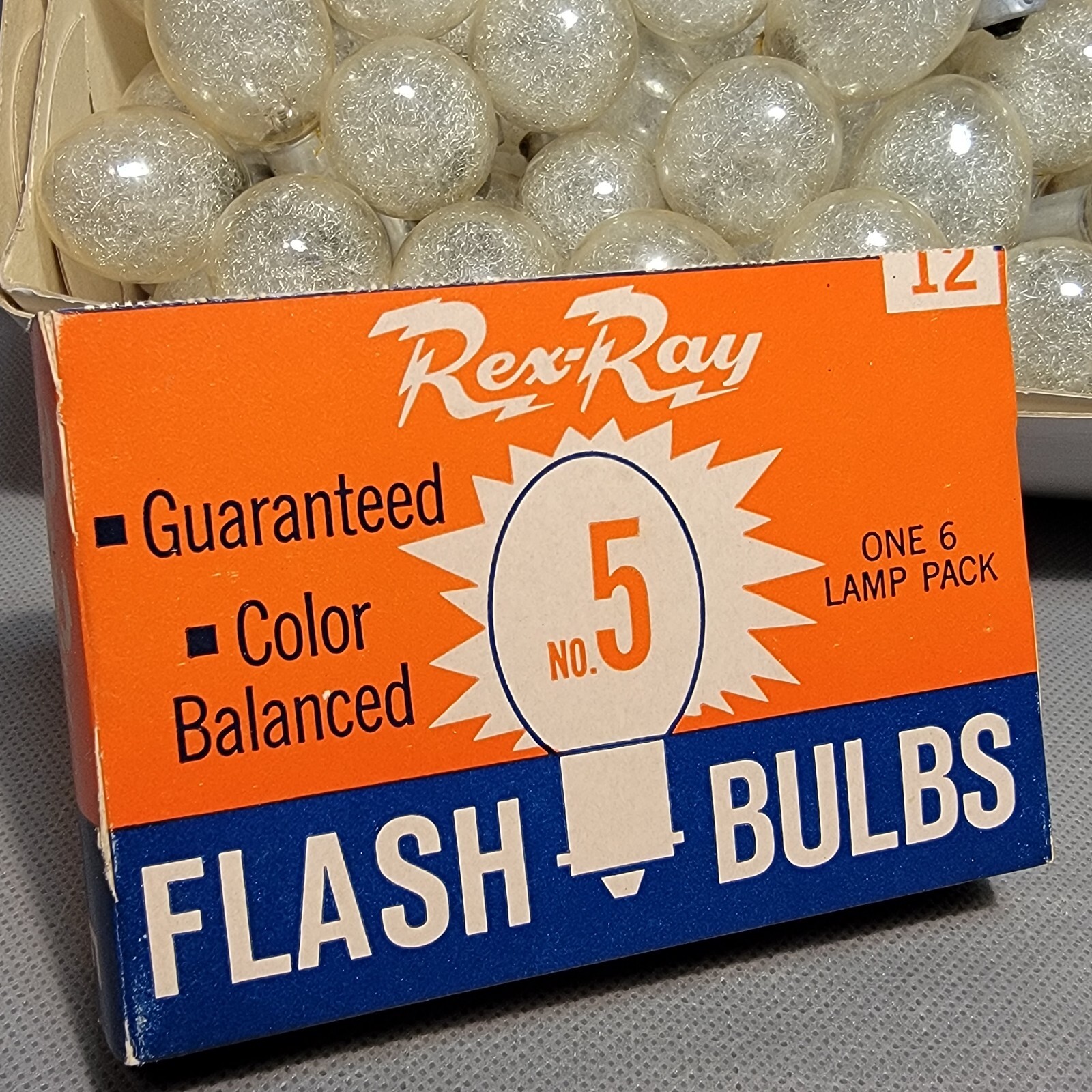 Rex-Ray No. 5 Flash Bulbs -10 Bulbs NO BOX