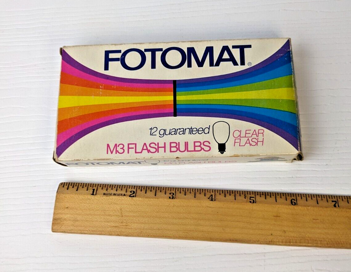 Fotomat M3 Flashbulbs Blue Flash (6 Bulbs left in Package) Vintage