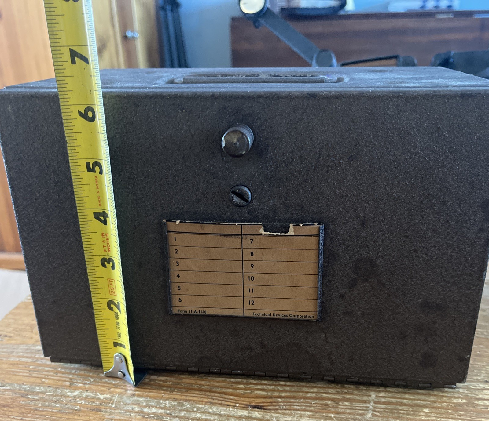 Metal Film Reel Storage Box Vintage Deco Photo Devices Case Film Ejector Buttons