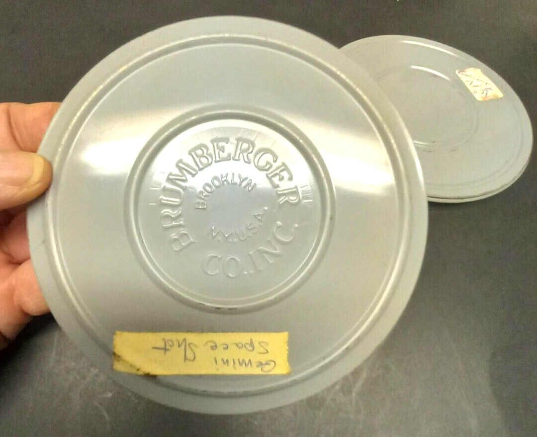 One Vintage Brumberger Co. 5″ Canister for 8mm film reel