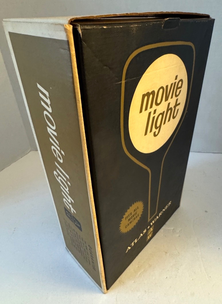 Atlas Warner AW Movie Camera Light Model 1210 NOS NIB Vintage