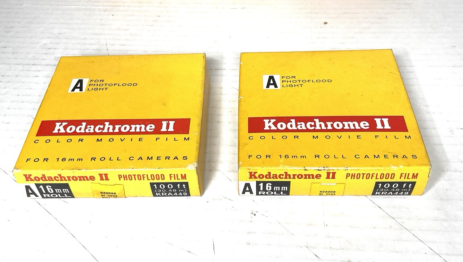 VINTAGE 5 LOT EXPIRED SEALED KODACHROME II MOVIE FILM 50ft 1972, 100ft 1965-66
