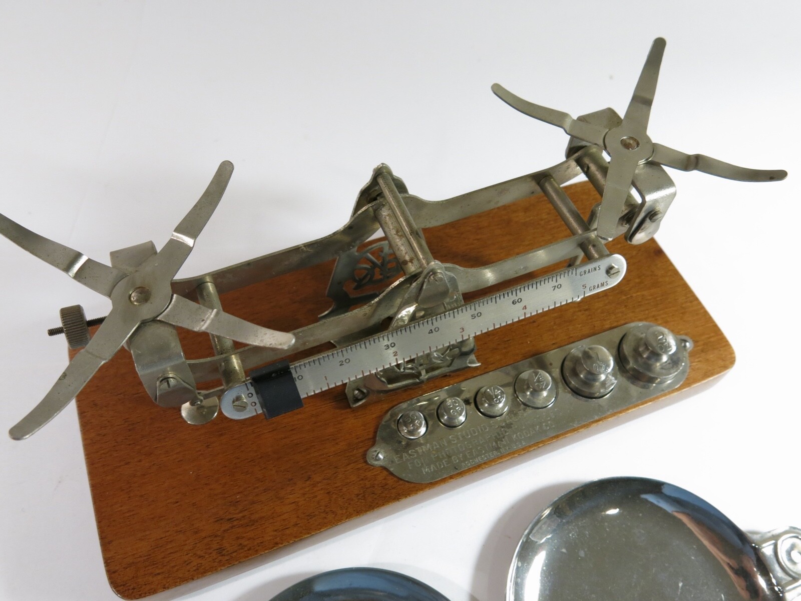 Antique Kodak Studio Scale with Weights — Refinished Base plus New Feet