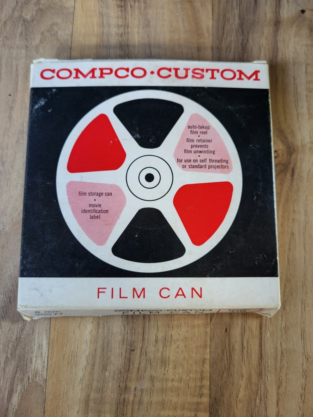 Vintage Compco Custom Film Can 8 mm 300 Ft Film Can Model 116