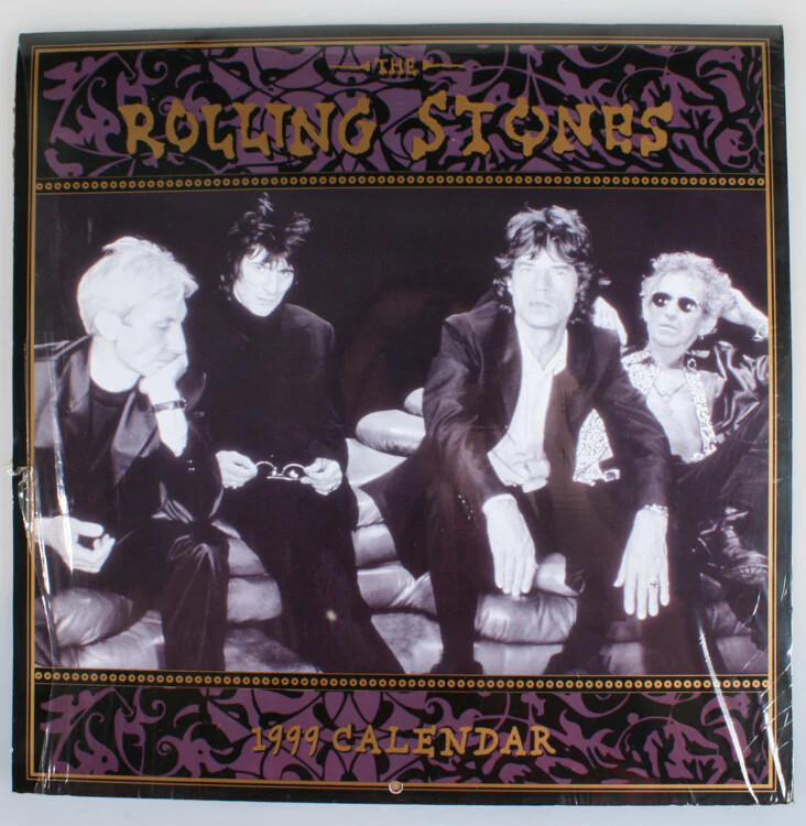 ROLLING STONES 1999 CALENDAR NEW OLD STOCK