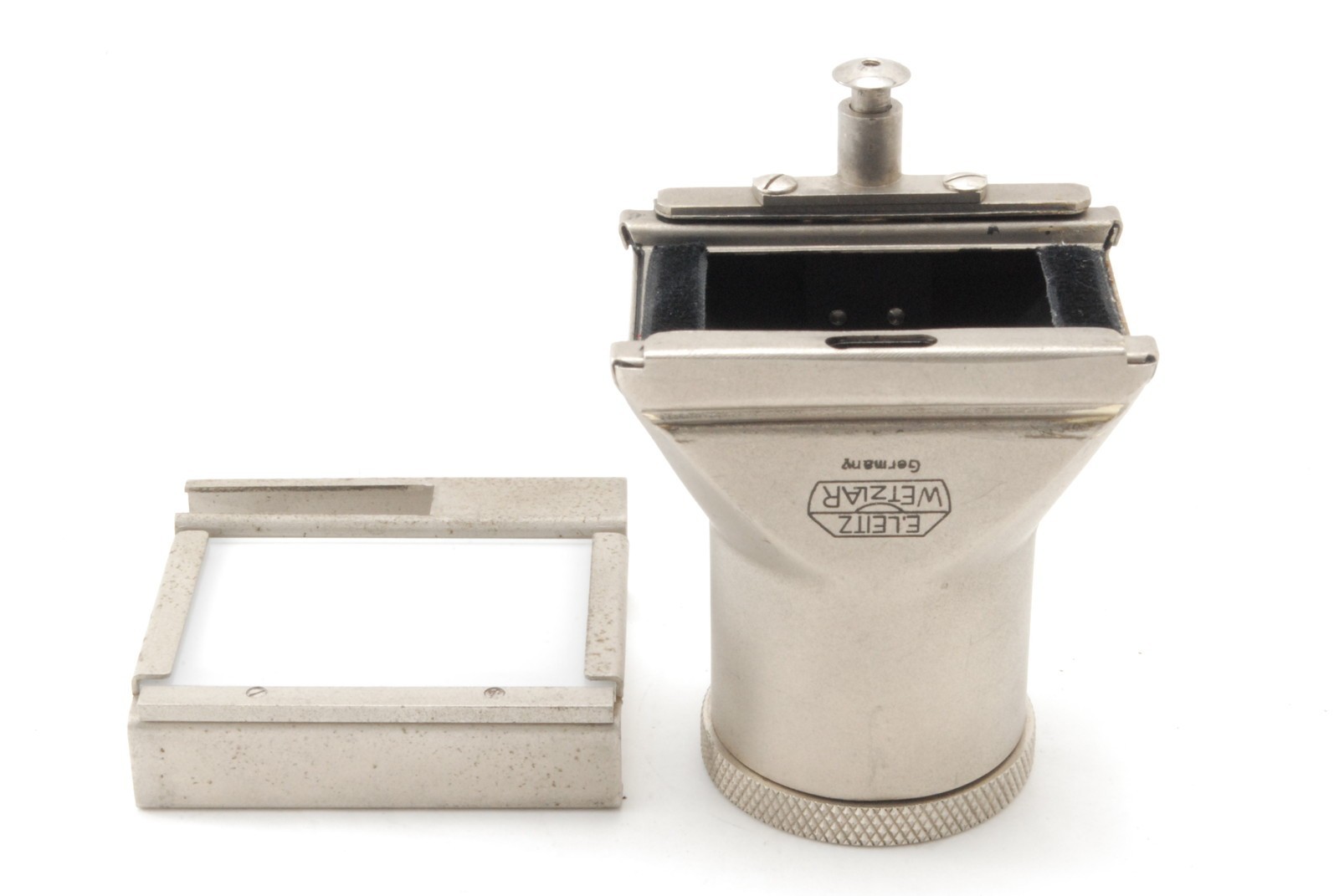 [NEAR MINT w/Box] Leitz Leica Natra Negative Slide Film Viewer Nickel from Japan