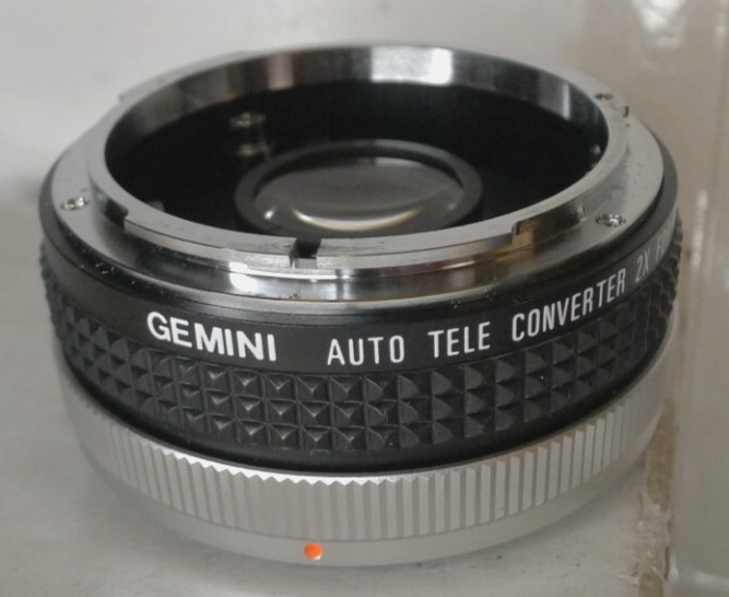 Gemini Auto Tele Converter 2X Lens for Canon FD +Case & End Caps – Made in Japan