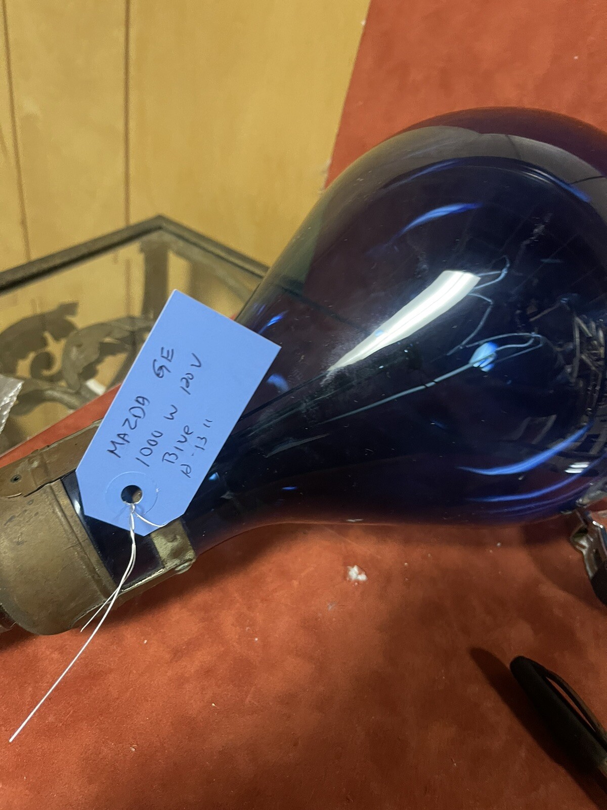 GE Mazda Bulb 1000W 120V Blue 13”