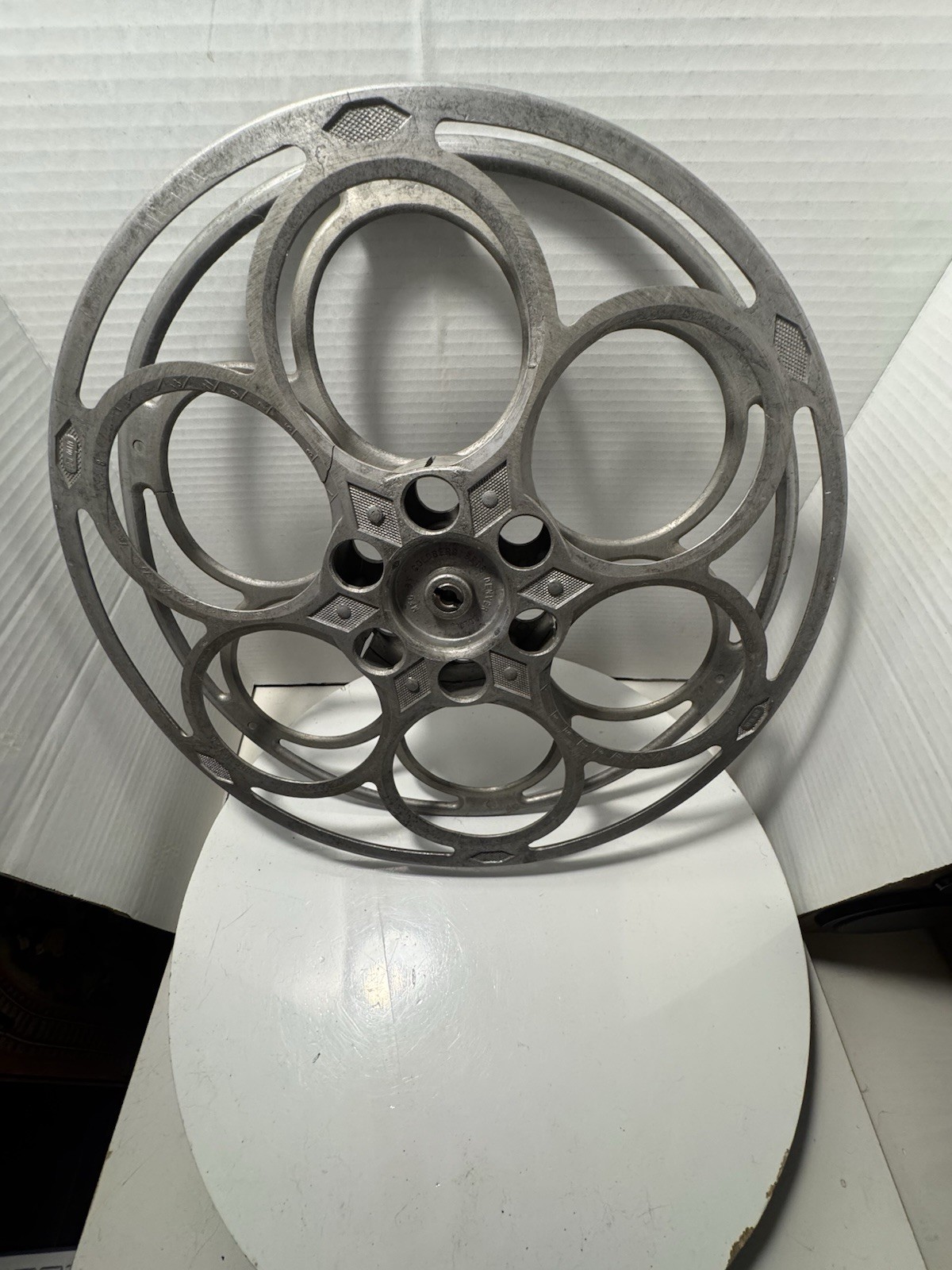 Goldberg Bros. Aluminum 6 Hole 20 Min. Film Reel Movie Projector