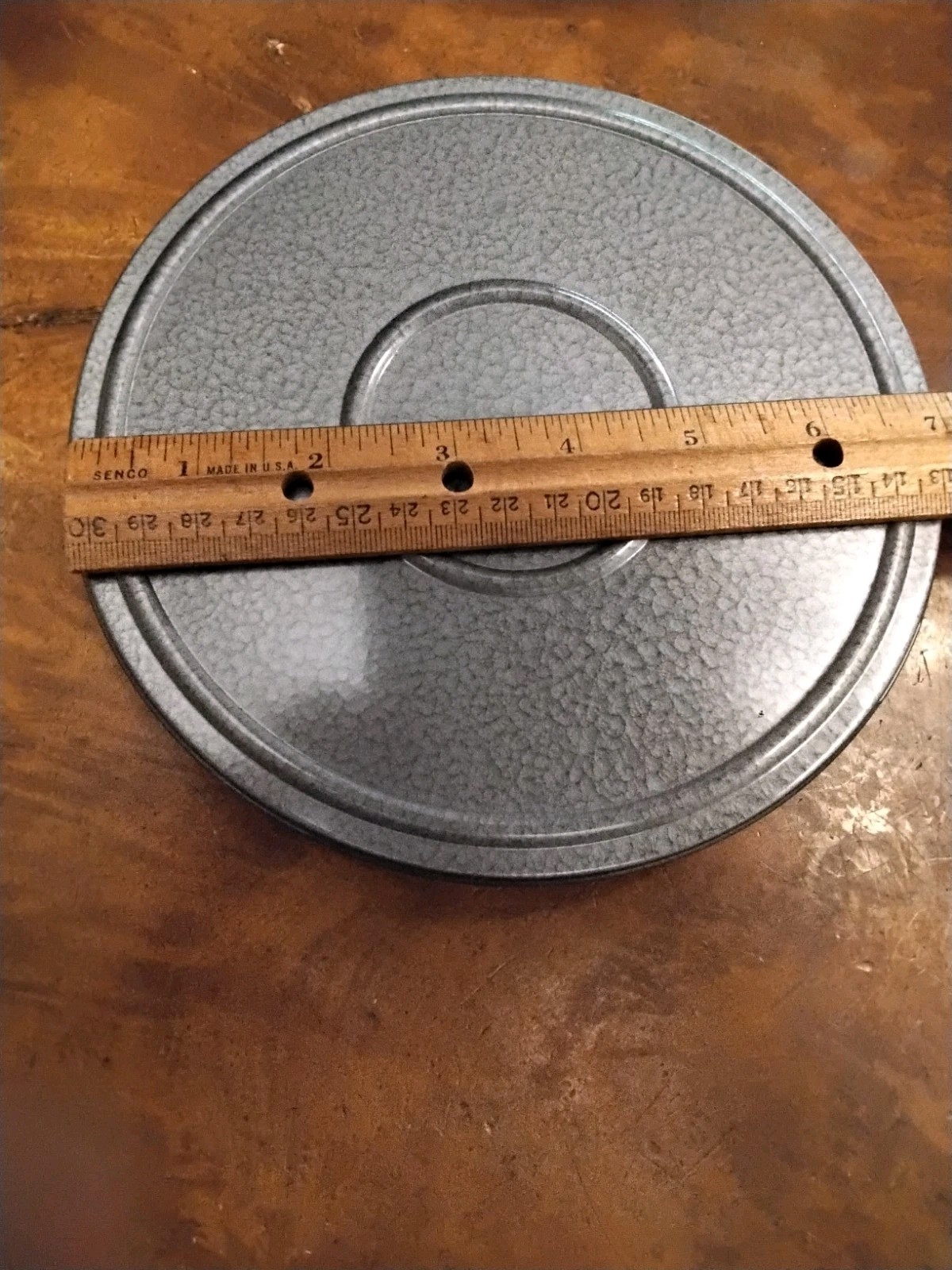 COMPCO 16MM MOTION PICTURE FILM CAN #124 FOR 400′ REEL, NEW OLD STOCK
