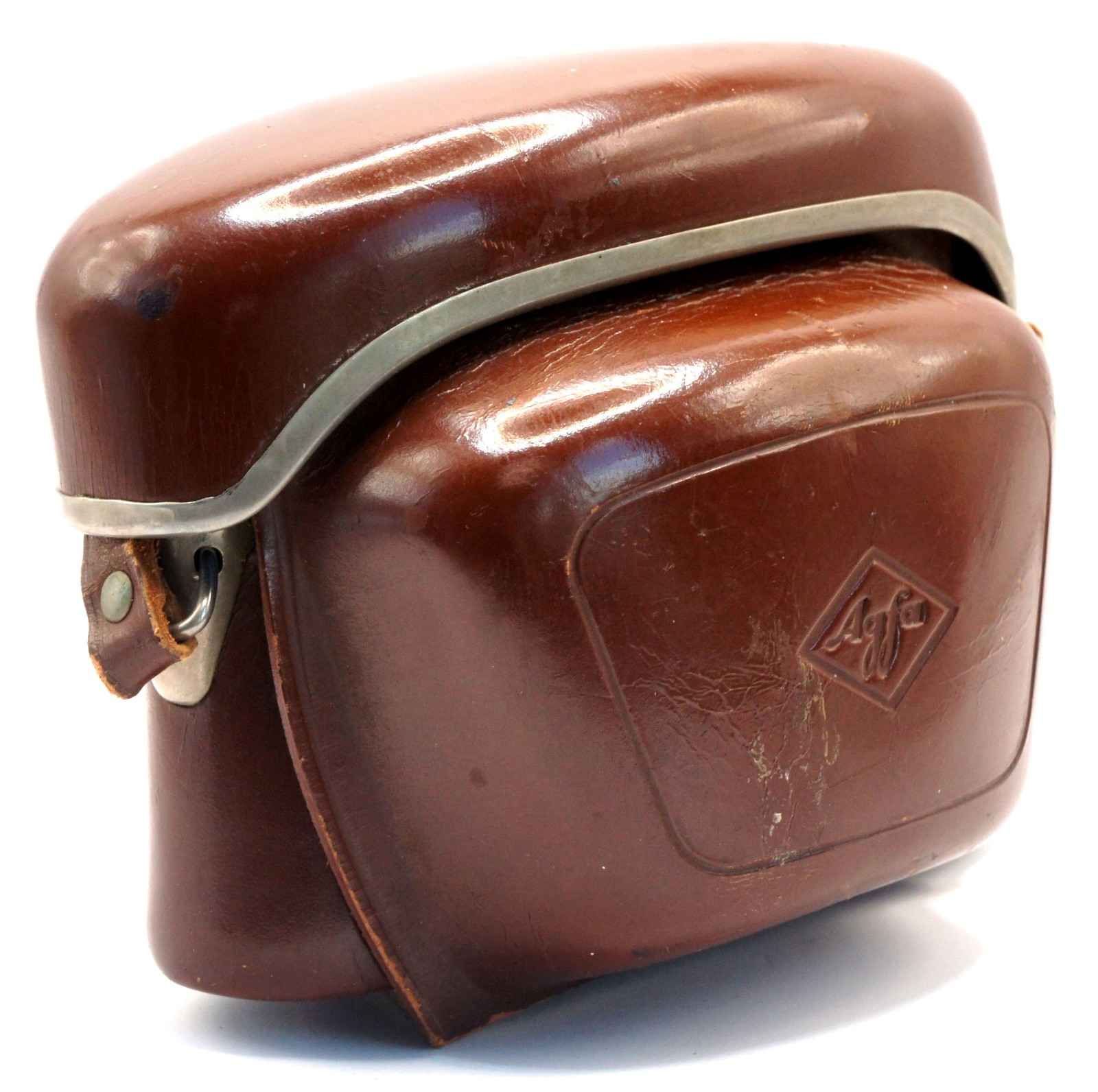 Vintage Zeiss Ikon Brown Leather Camera Case For Contina Contessa Fair Cond