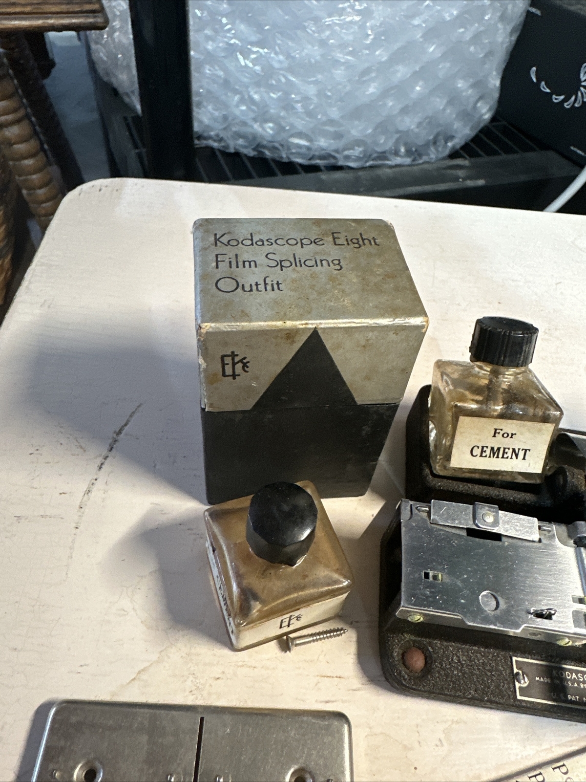 Vintage Kodascope Eight Film Splicing Outfit Collectable Photography prop parts